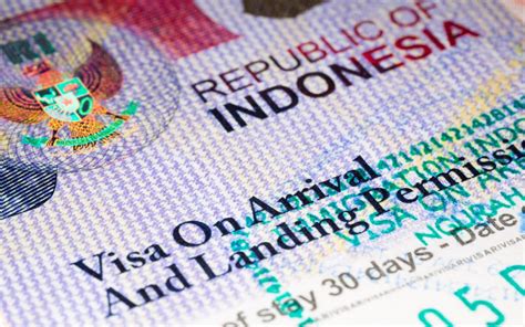 indonesia visa on arrival requirements